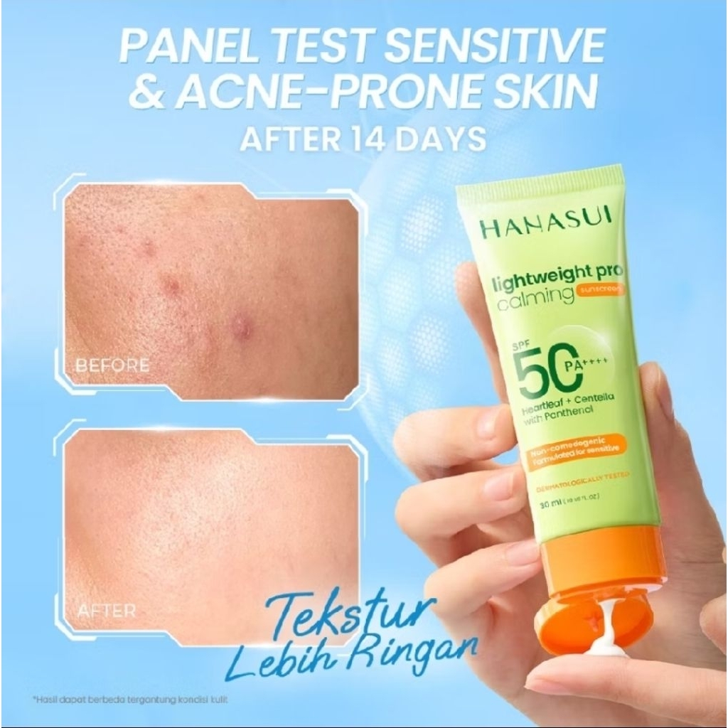 Hanasui Lightweight Pro Calming Sunscreen SPF 50 PA++++