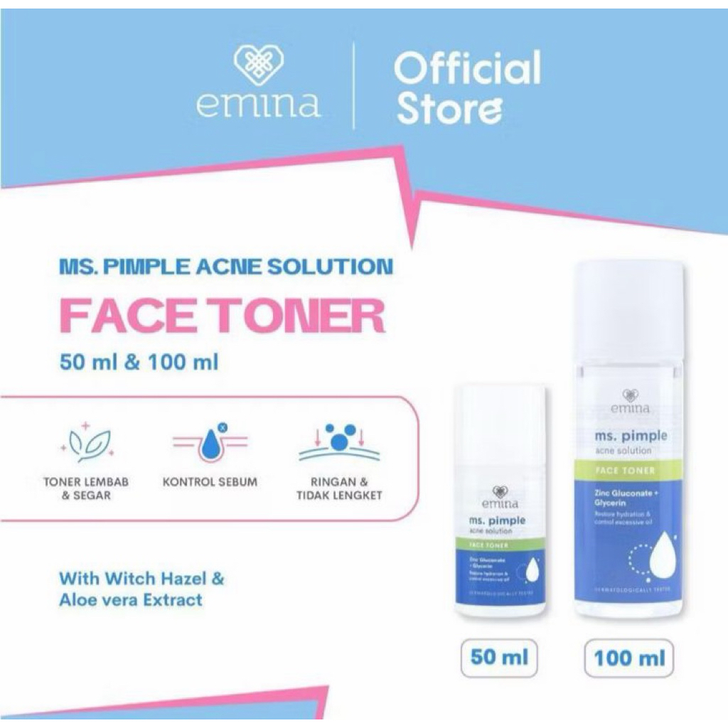 EMINA Ms Pimple Acne Solution Face Toner 100ml