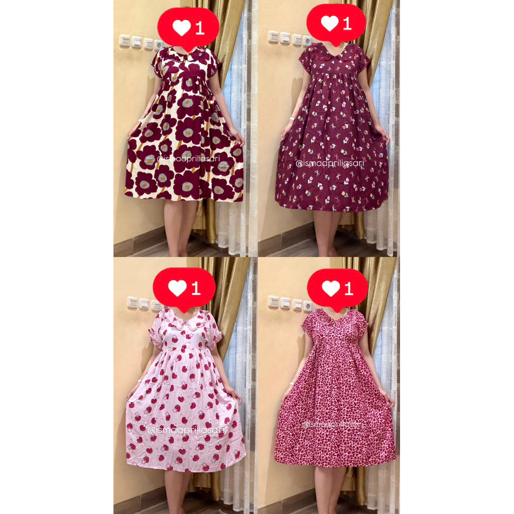 Daster manohara pendek *Busui Friendly*
