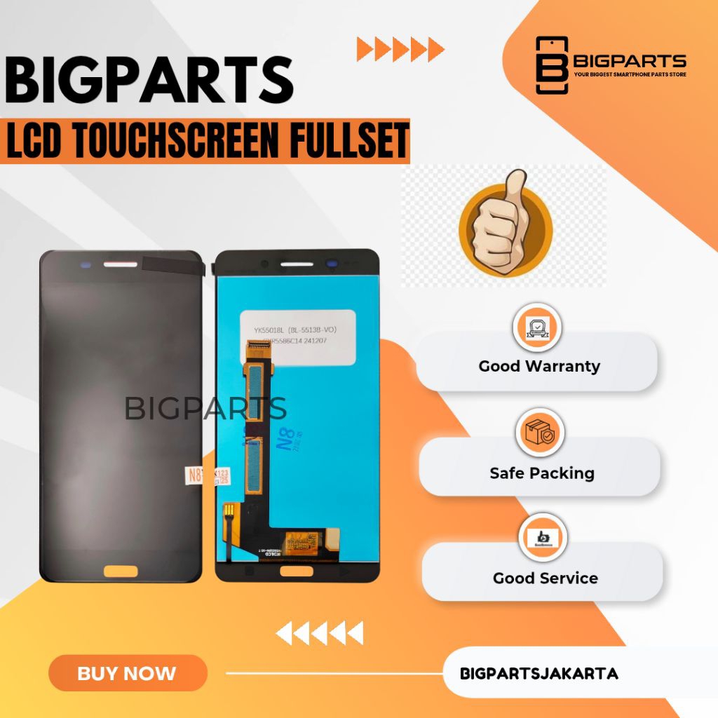 LCD TOUCHSCREEN NOKIA 6 COMPLETE