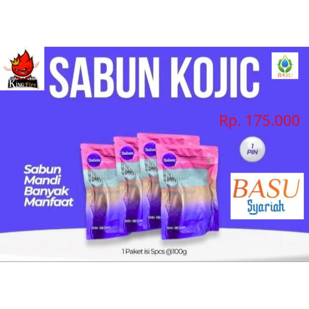 Kojic Tranexamic Soap@1paket175.000(5pcs)