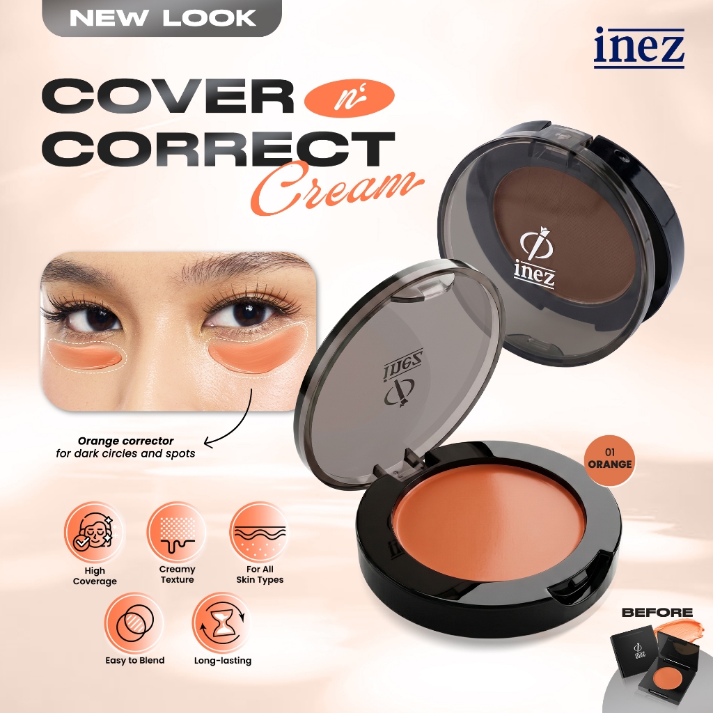 Inez Cover N' Correct Cream - Orange