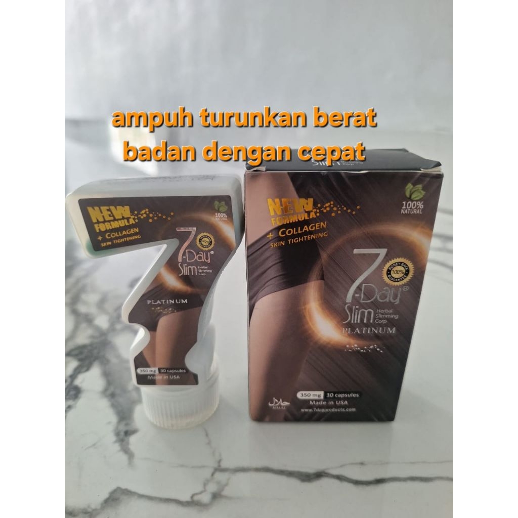 7 dayslim  platinum jamin ori isi 30