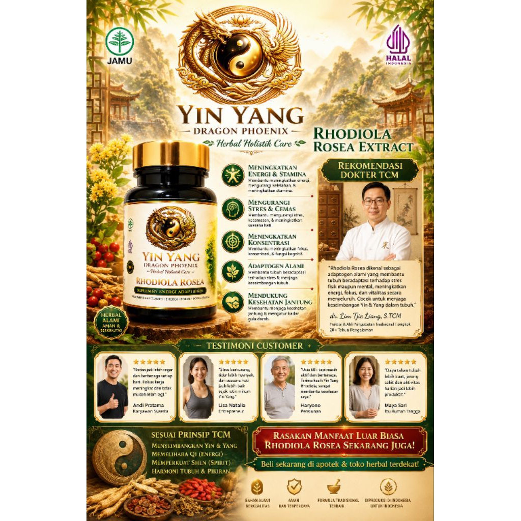 RHODIOLA ROSEA EXTRACT Suplemen Adaptogen