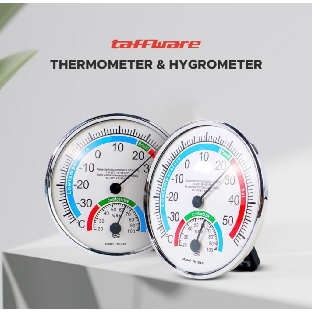 YN1054 Taffware Analog Thermometer Hygrometer Temperature Humidity - TH101B