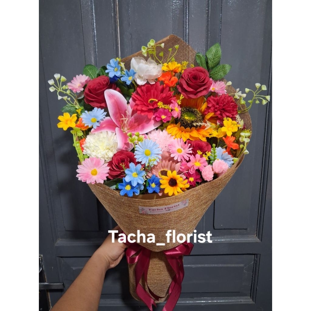 buket bunga thumbelina artificial/ bunga palsu