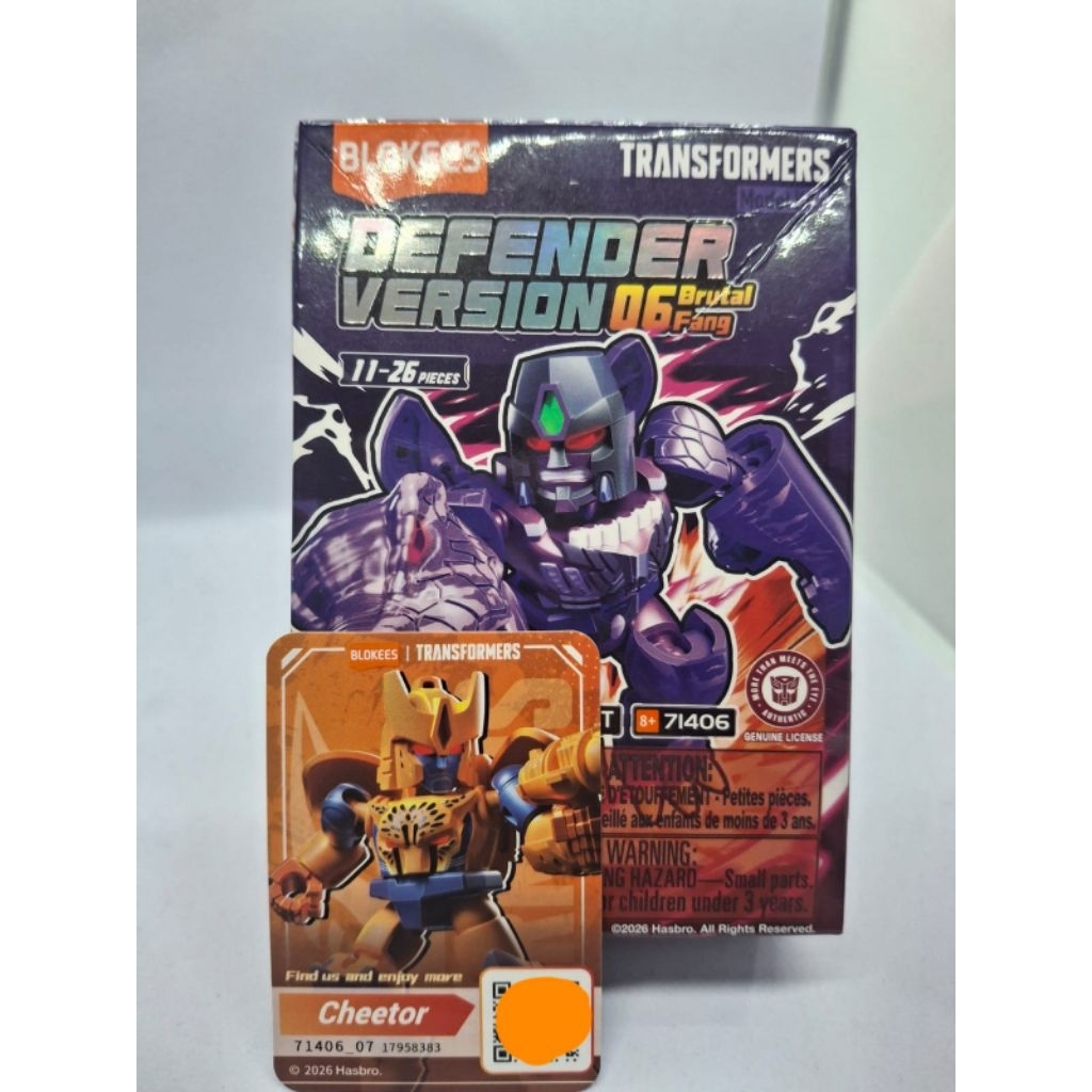 Blokees Transformers Defender Version 6 Cheetor OFC