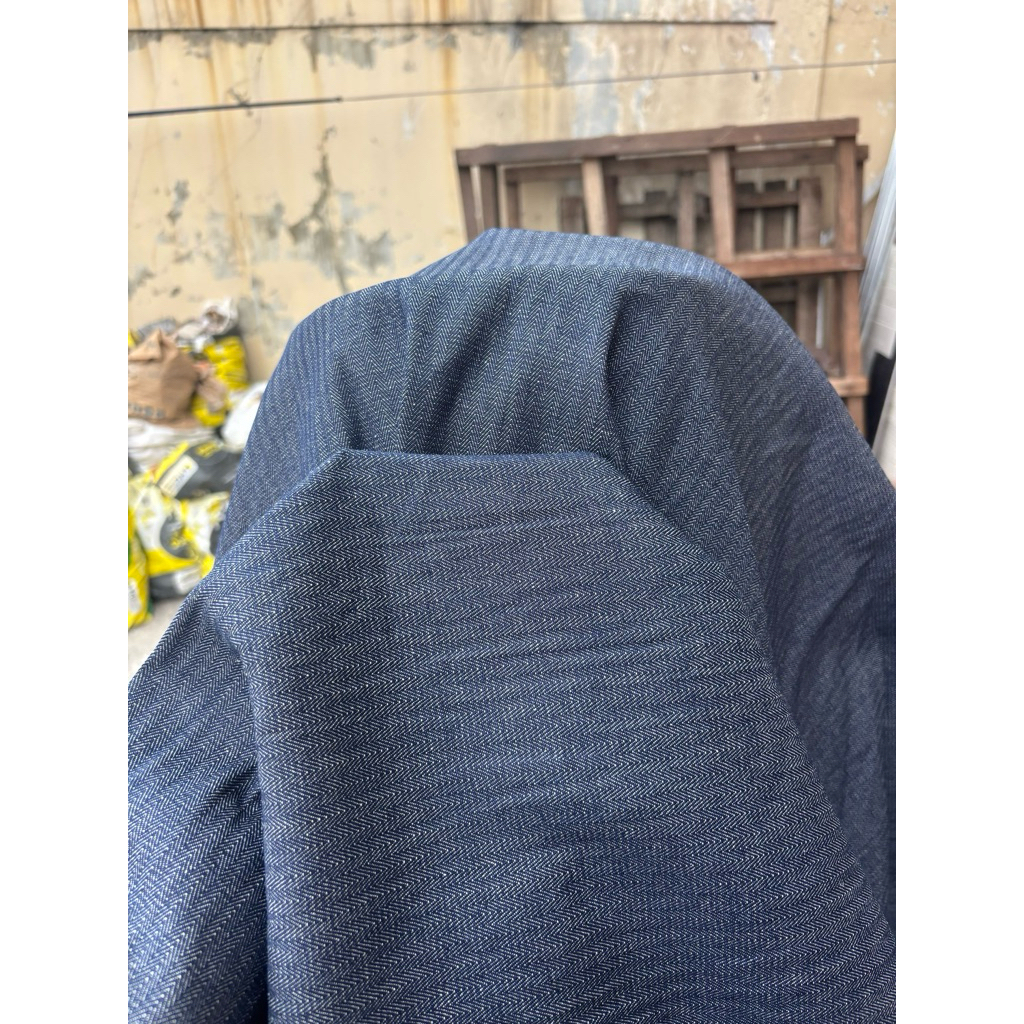 Denim heringbone