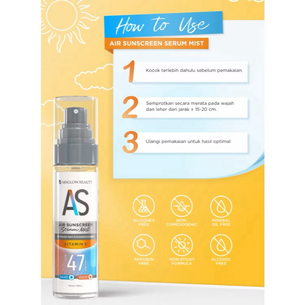 MS GLOW AIR SUNSCREEN