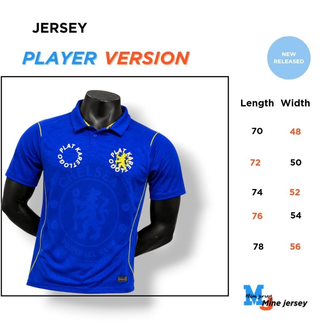 Jersey Player issue Cilsi Biru 2026 27 Player Version