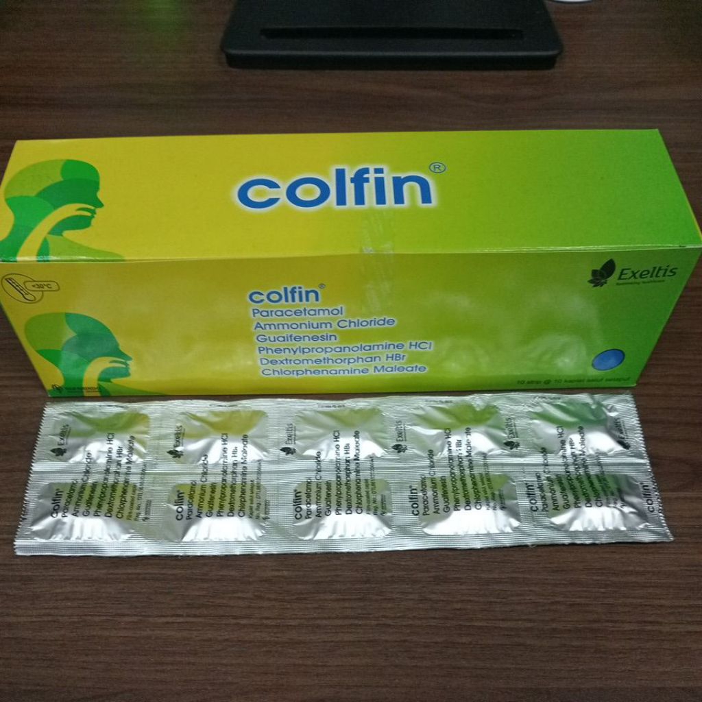 Colfin tablet 1 strip 10 tablet original