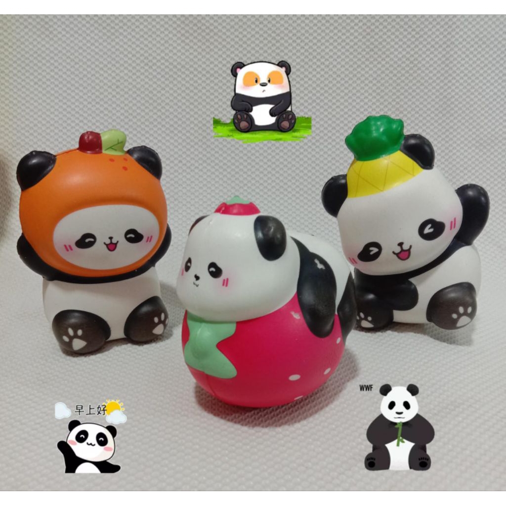 mainan squishy panda lucu