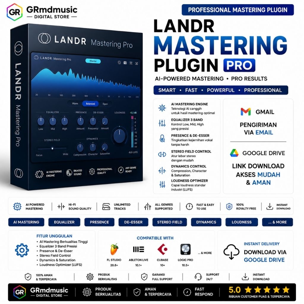 LANDR Mastering Plugin Pro v1.1.54 WiN / v1.1.35 U2B macOS