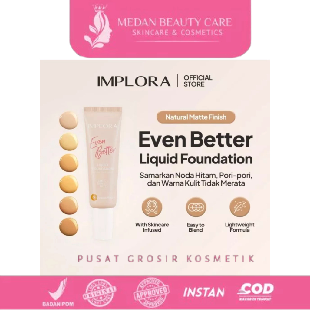 Implora Even Better Liquid Foundation 25ml (Tube)