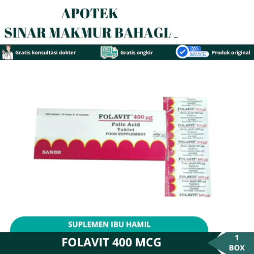 FOLAVIT 400MG 1 STRIP 10 TABLET