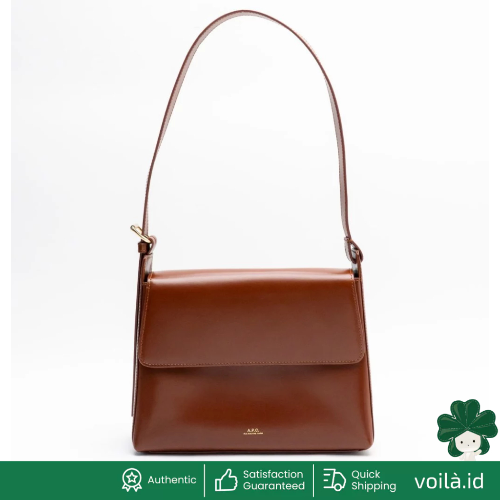 Virginie Large Flap Bag Hazelnut