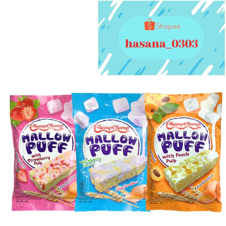 Chomp-Chomp Mallow Puff Marshmallow 50 Gram