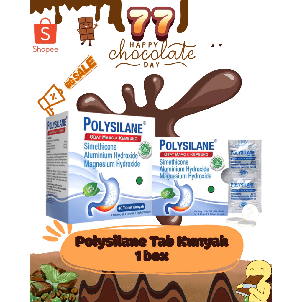 POLYSILANE 1 STRIP @ 8 TABLET KUNYAH