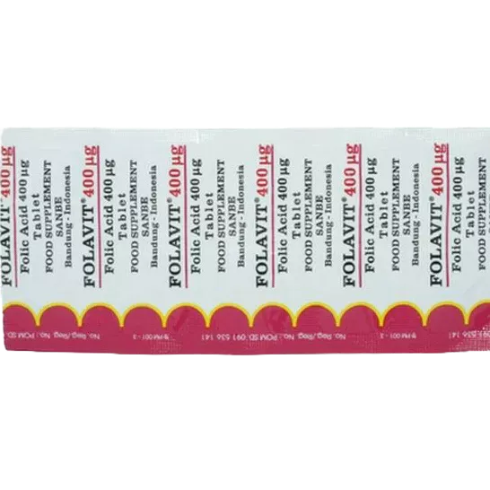 FOLAVIT 400MG 1 STRIP 10 TABLET