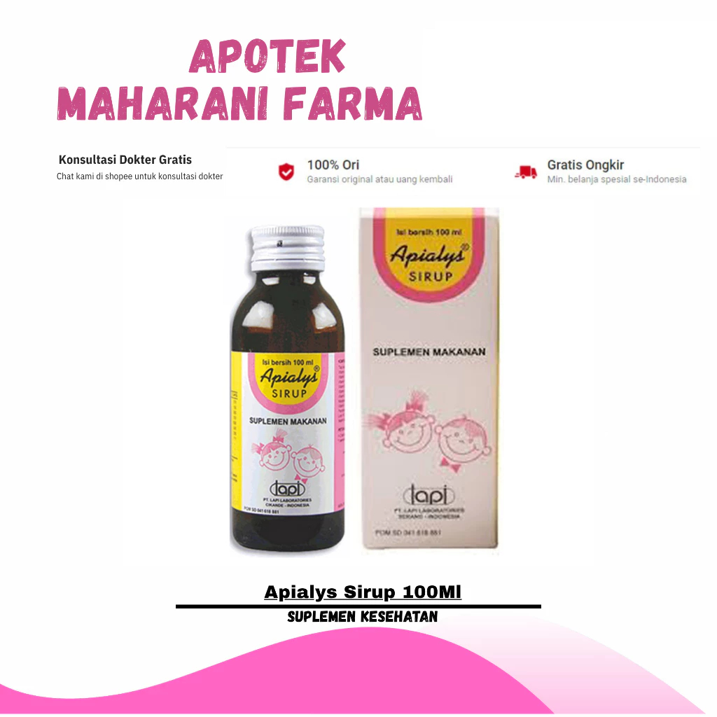 APIALYS SIRUP BOTOL 100 ML