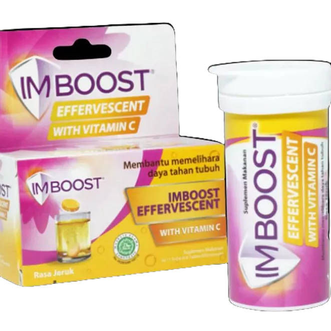 IMBOOST EFFERVESCENT VIT C JERUK 1 BOX 8 TABLET