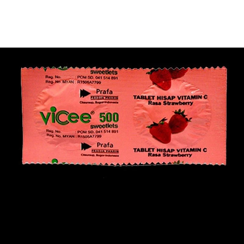VICEE STRAWBERRY 1 STRIP 2 TABLET