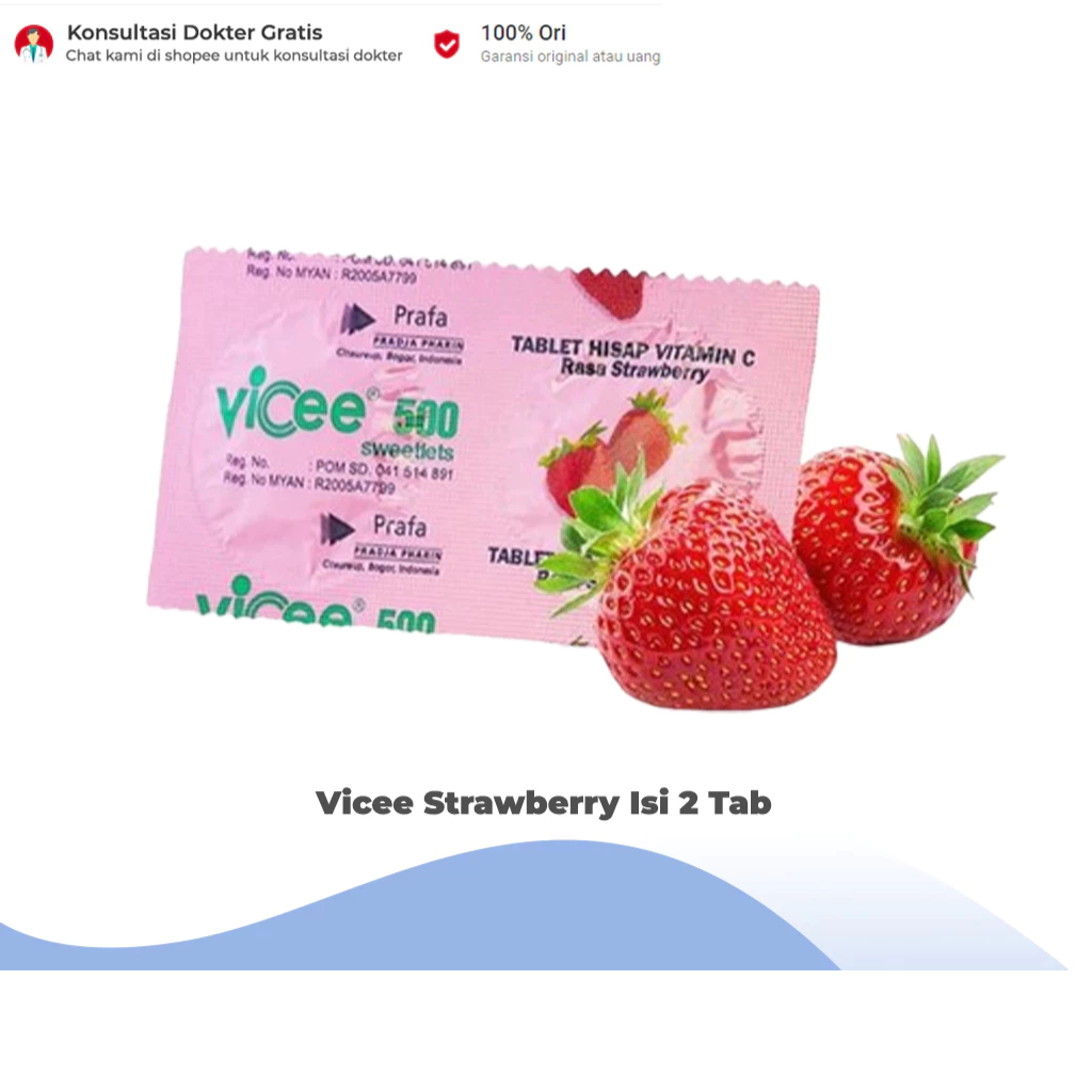 Vicee Strawberry Isi 2 Tab
