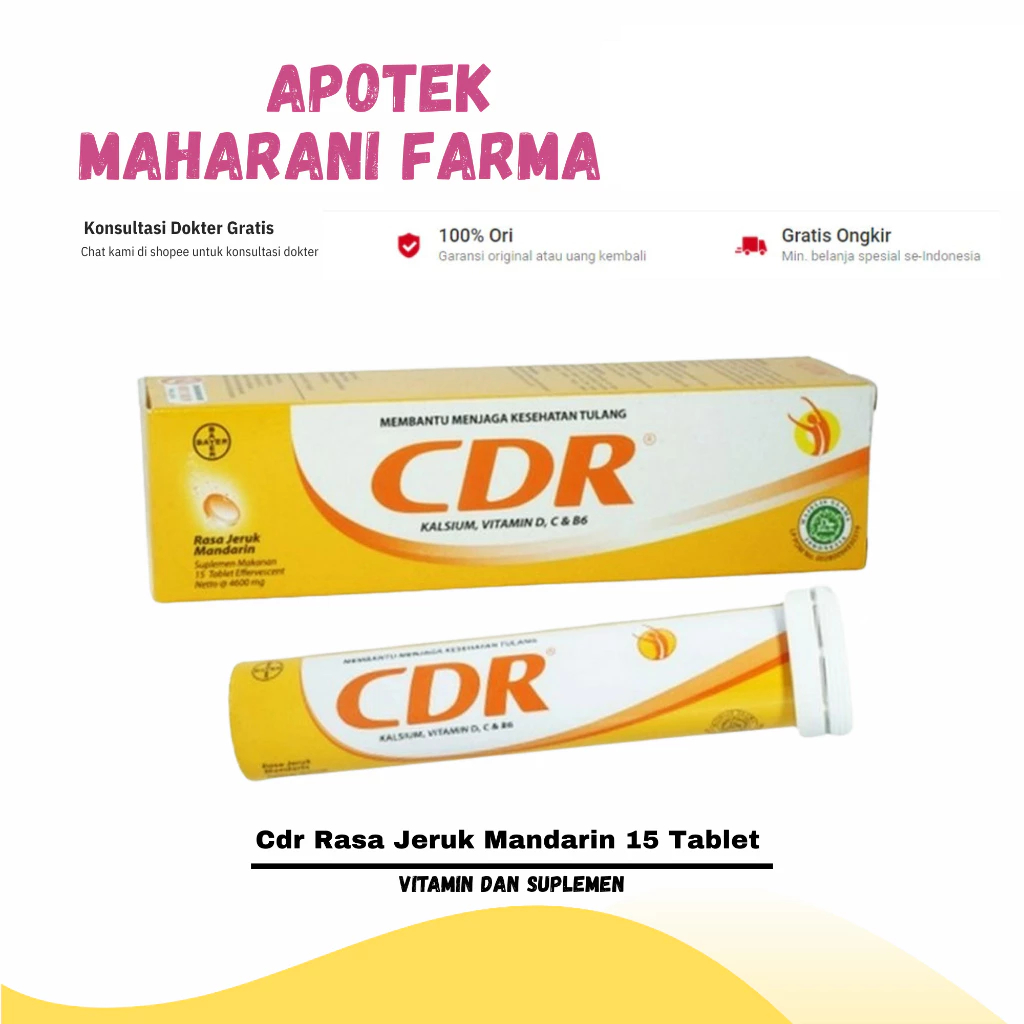 CDR RASA JERUK MANDARIN 15 TABLET