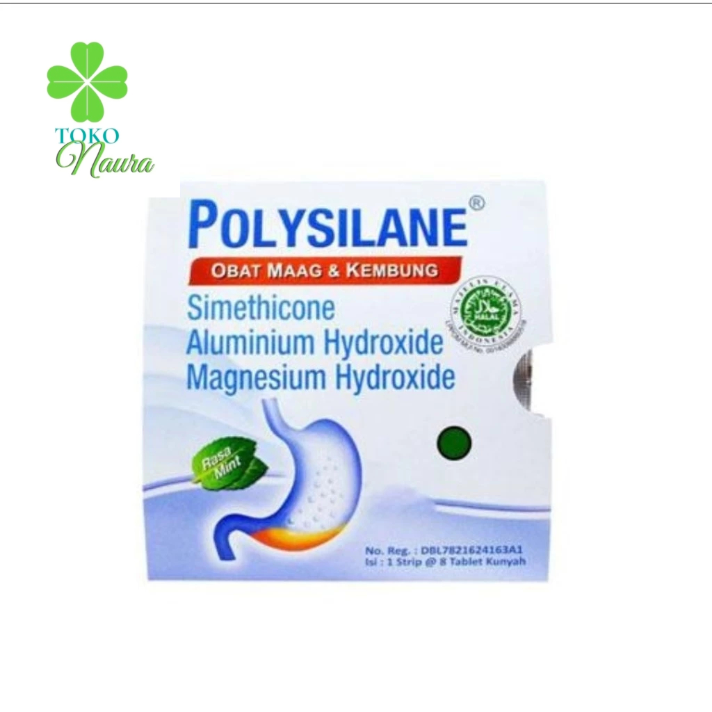 POLYSILANE TABLET 1 STRIP ISI 8 TABLET KUNYAH