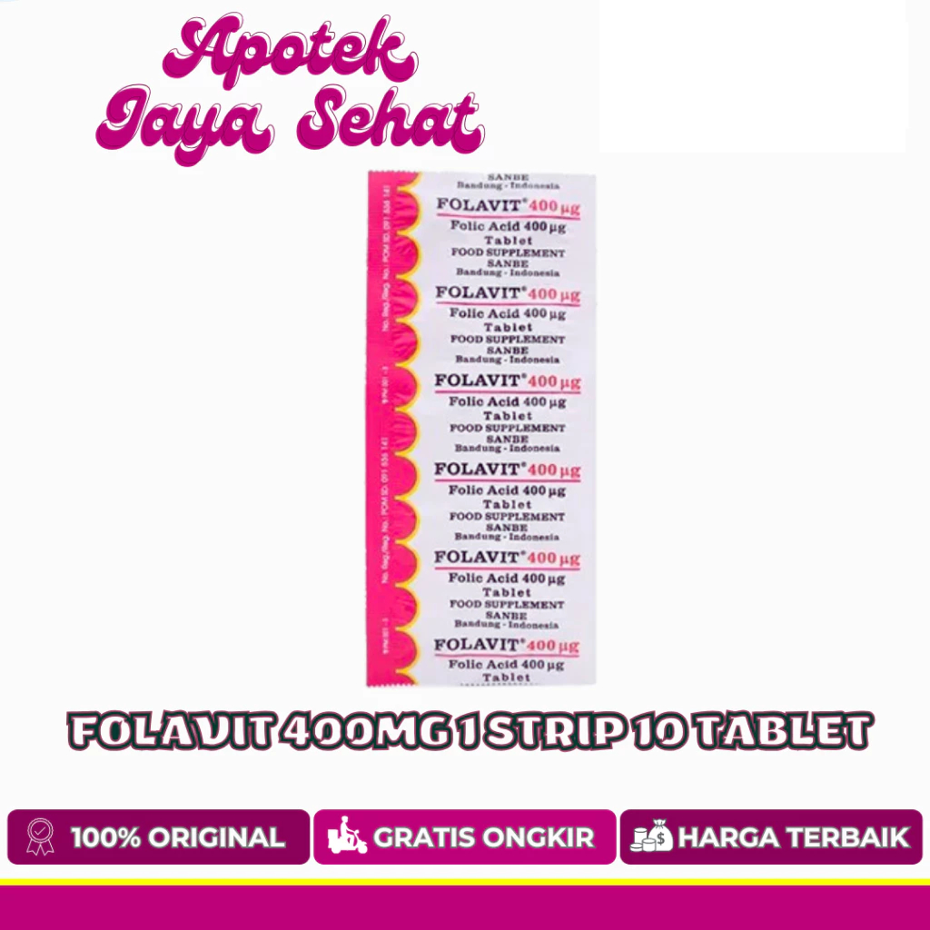 FOLAVIT 400MG 1 STRIP 10 TABLET