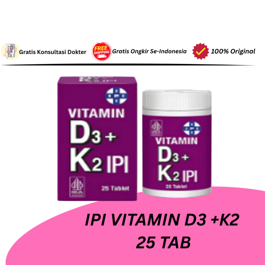 IPI VITAMIN D3 +K2 25 TAB