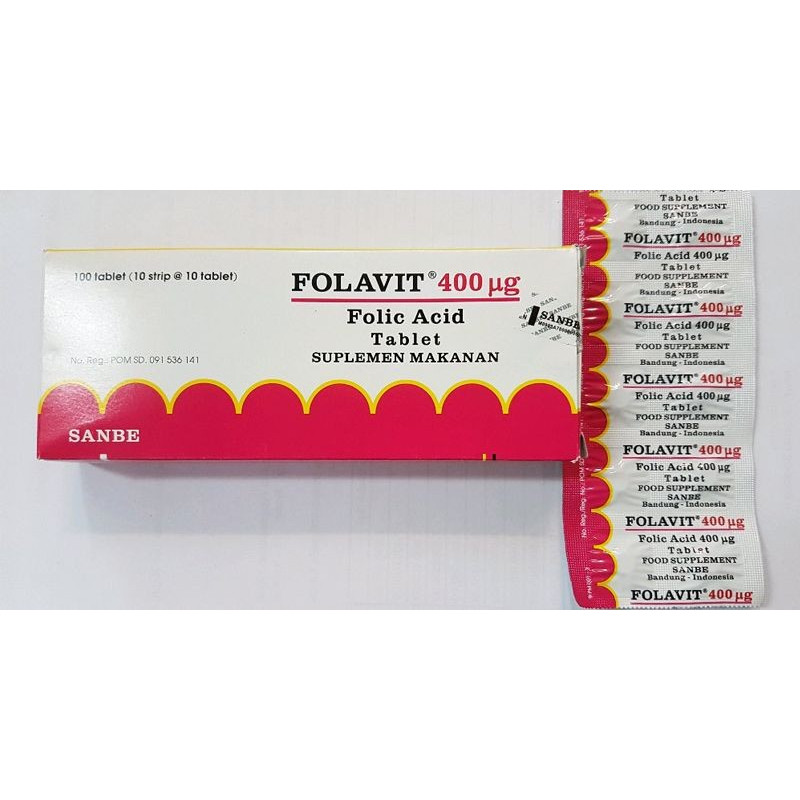 Folavit 400 Strip Isi 10 Tablet