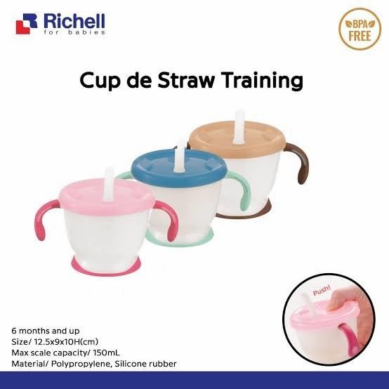 JTTOP" RICHELL CUP DE STRAW TRAINING MUG 150 ML