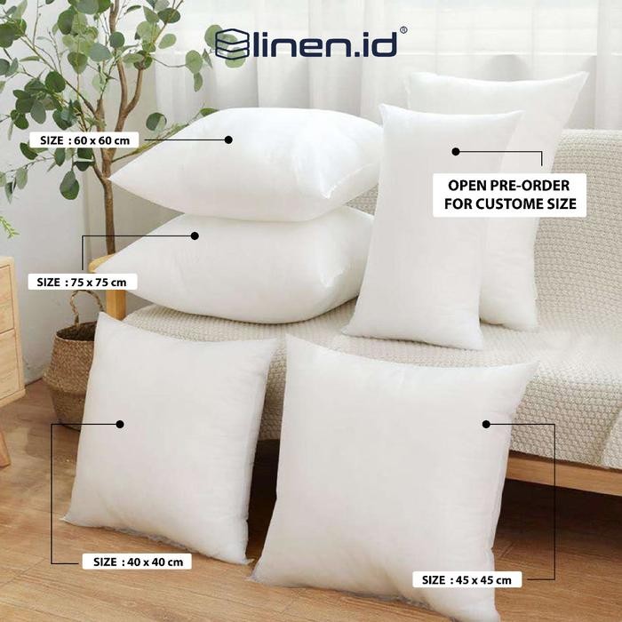 VFTD Linen.Id Cushion Insert Medium/ Bantal Sofa Medium 30X30 S/D 50X50