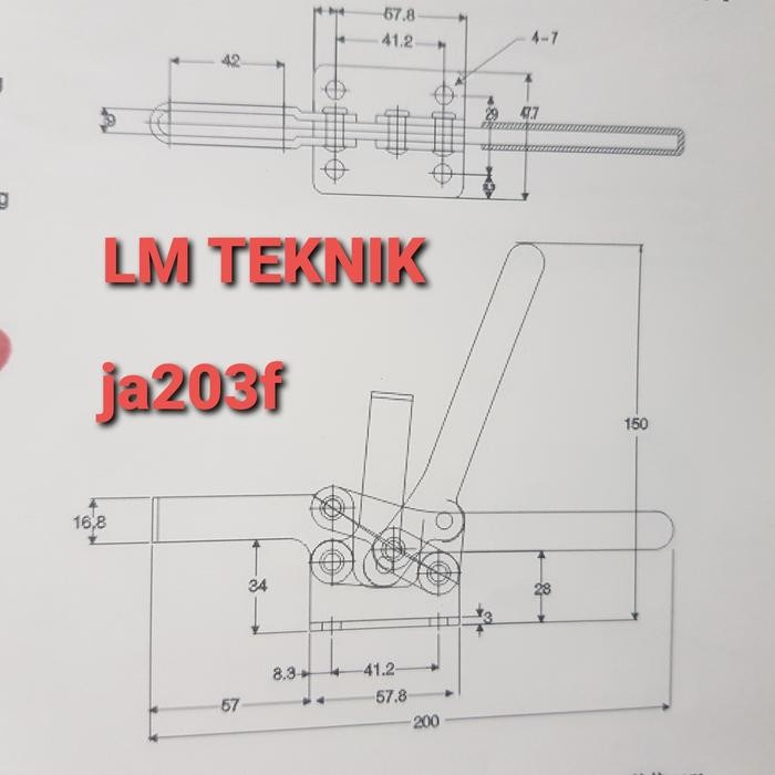 TOGGLE CLAMP JOINTECH JA203F
