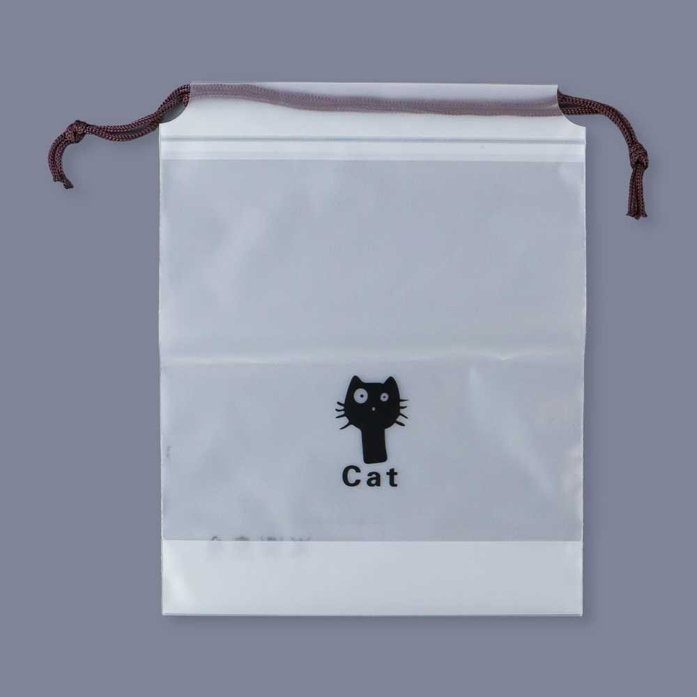 Drawstring Pouch Plastik Serut Waterproof Organizer Portable - E16