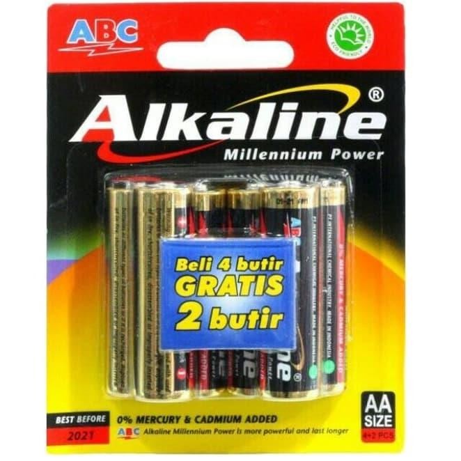 batre alkaline aa set 6 kode 81