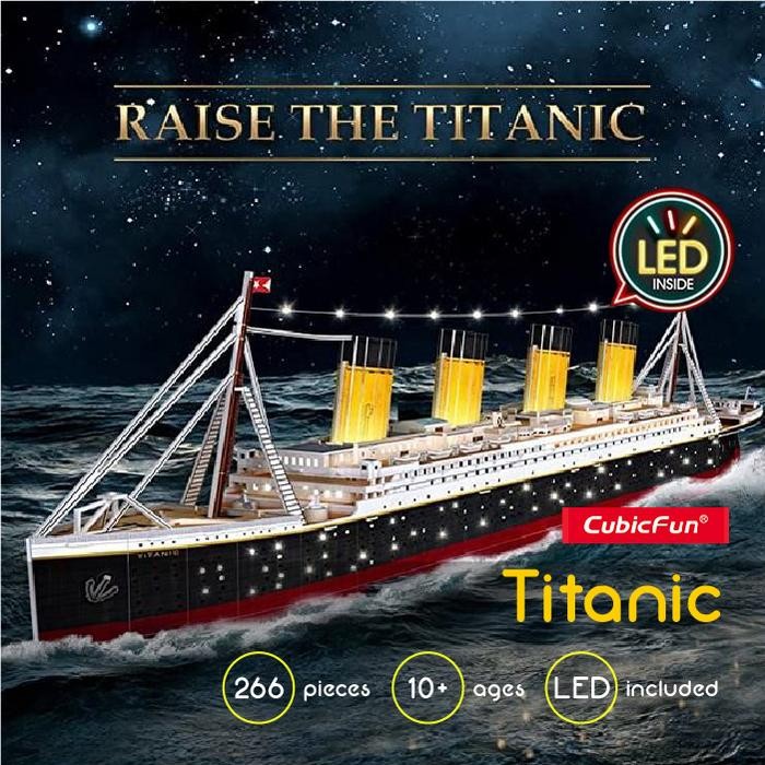 Cubicfun Titanic LED - 3D Puzzle