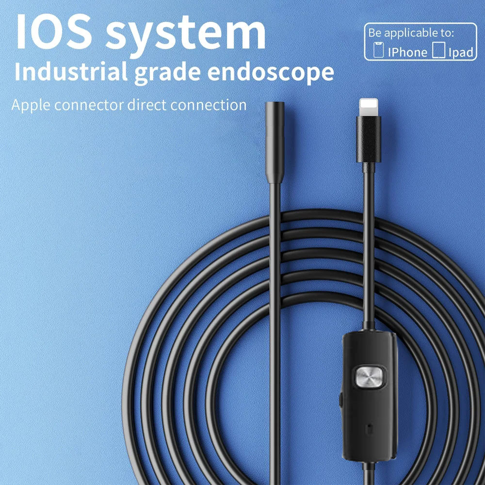 8mm Mini Endoscope Camera USB Inspection Borescope Camera Flexible