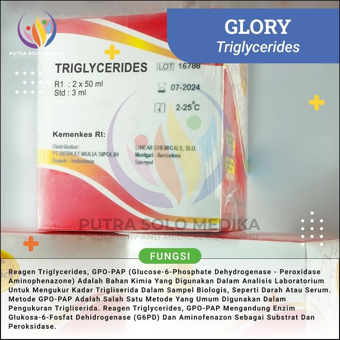 GLORY TRIGLYCERIDES 2X50 ML + STANDARD 3 ML