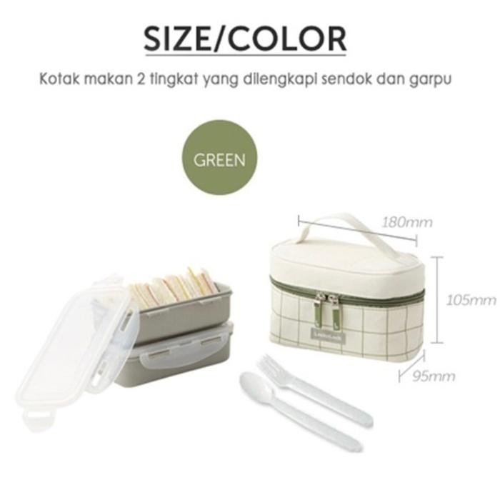 LOCK & LOCK Lunch Box Set Tempat Makan LCB752 kitchenware