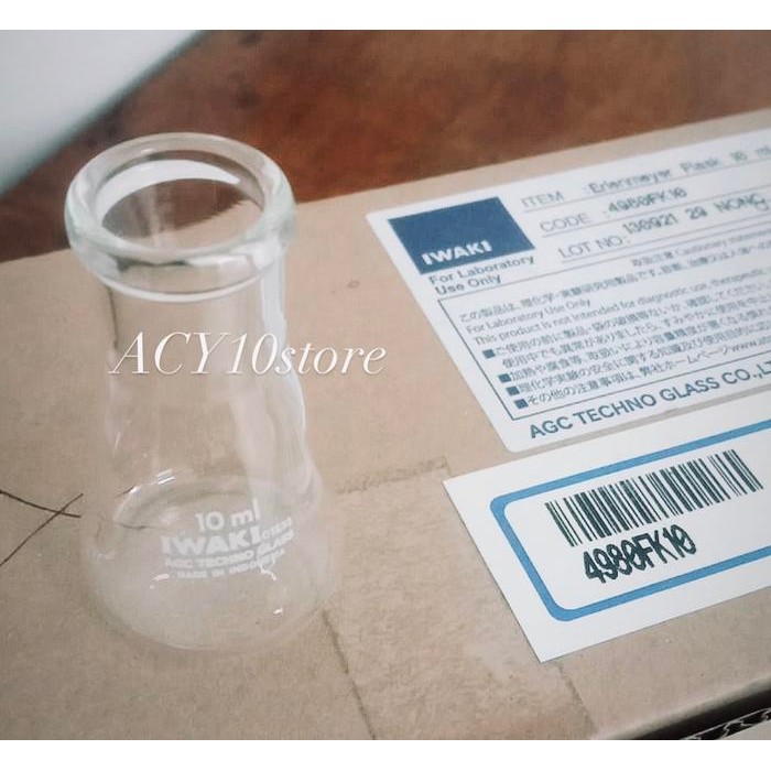 IWAKI ERLENMEYER FLASK 10ML, 30ML