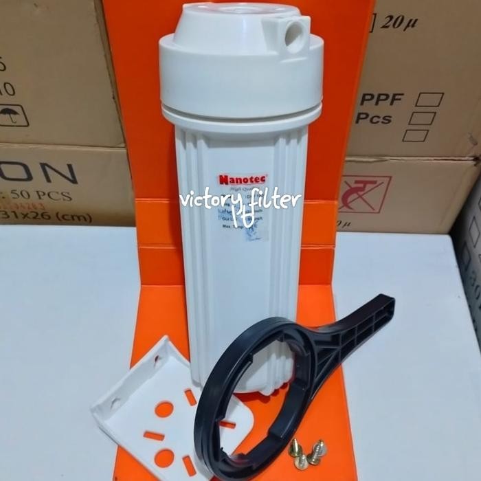 Housing filter ro 10inch drat 1/4 komplit