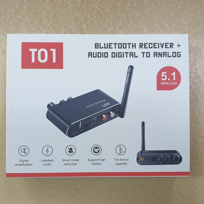 Bluetooth Receiver + Audio Digital to Analog T01