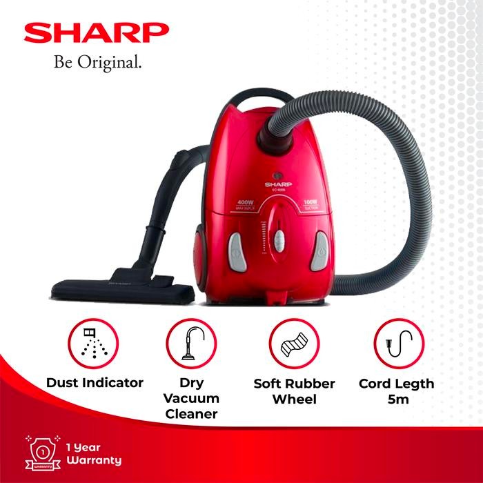 Rds - Sharp Vacuum Cleaner New Ec-8305 Bk / Rd