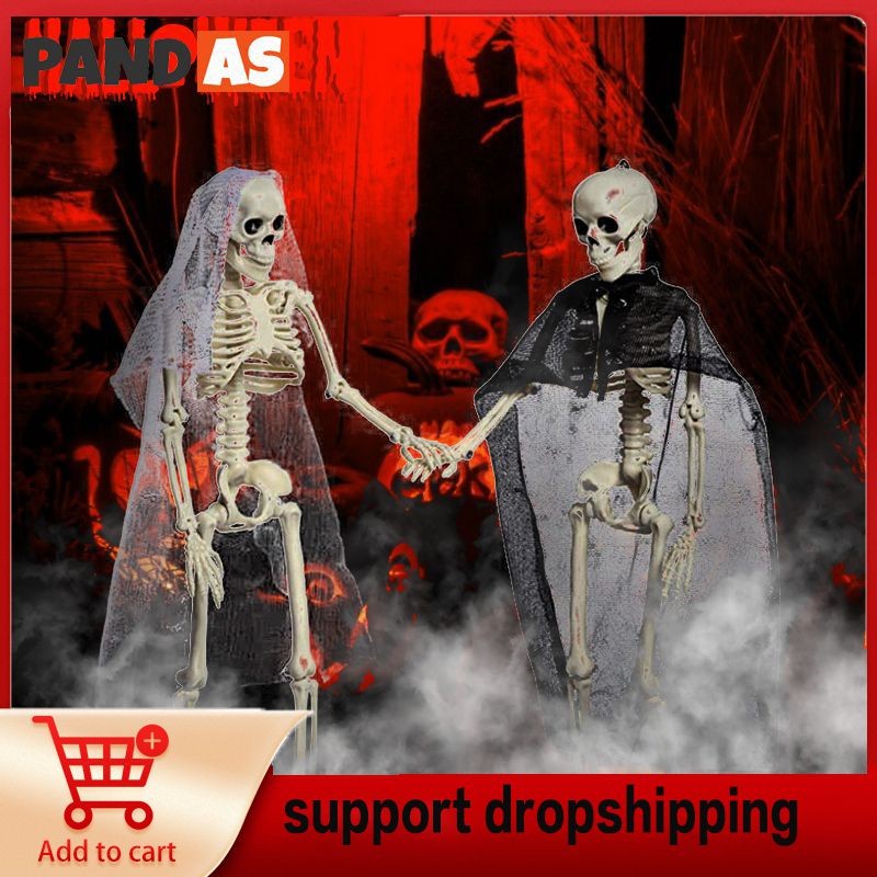 Party Dressing Human Skeleton Plastic Skeleton Terrifying Appearance Simulation Interesting Exquisite Workmanship Skeleton Props