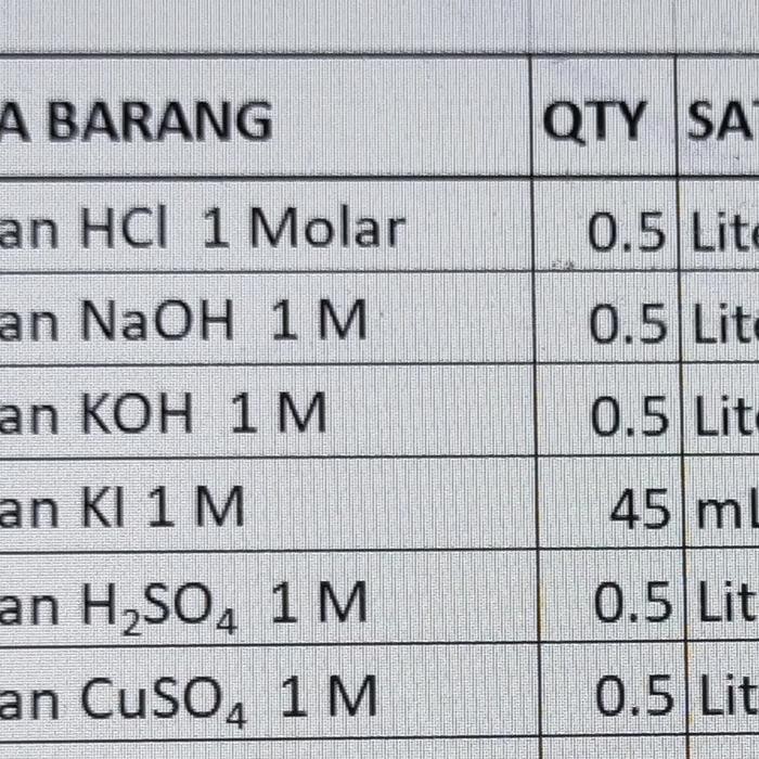 PESANAN KHUSUS BAHAN LABORATORIUM