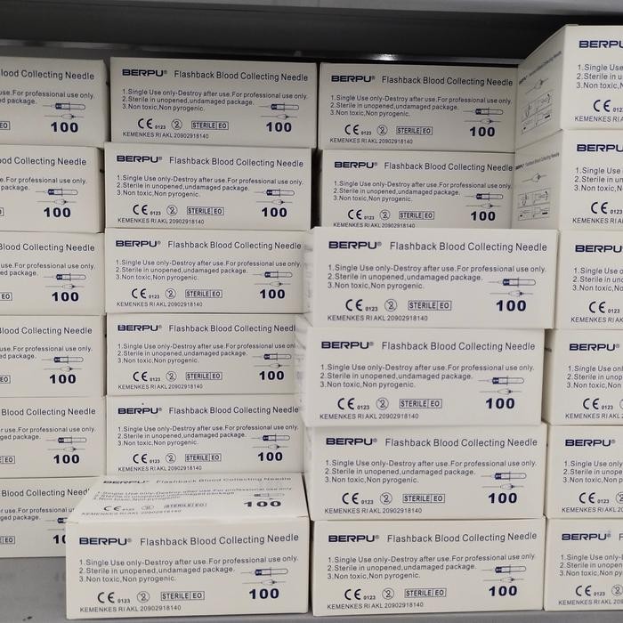 NEEDLE FLASHBACK 22.VACUTAINER ISI 100 PCS