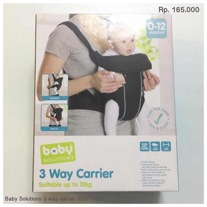 baby solutions 3 way carrier