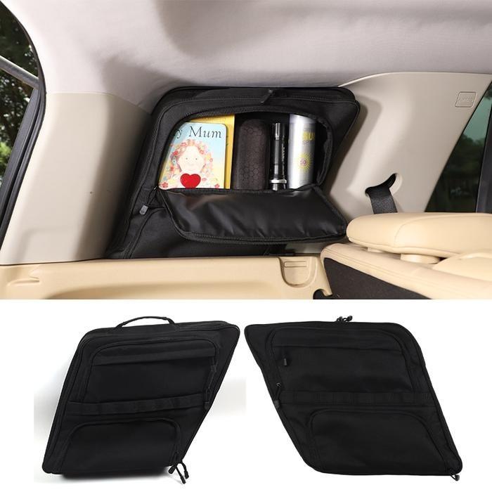Car Trunk Window Side Storage Bag Multifunctional Organizer Box For